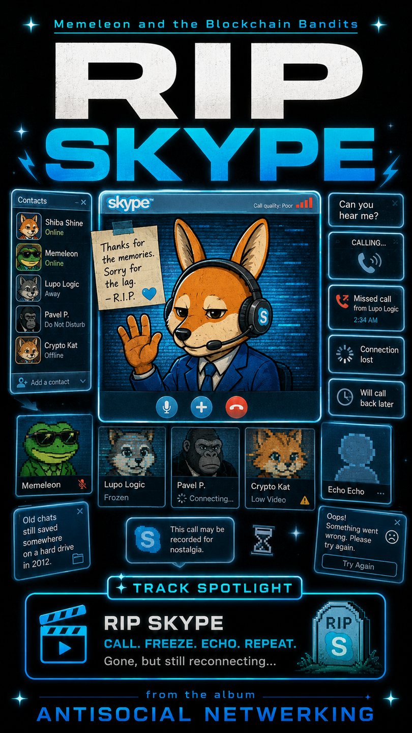 RIP Skype — Skype promo card